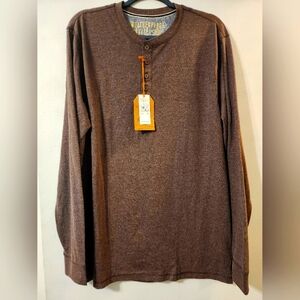 Weatherproof Vintage Men's Brown Long Sleeve Shirt